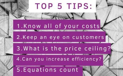 Top 5 Tips: On setting profitable pricing for your product or service